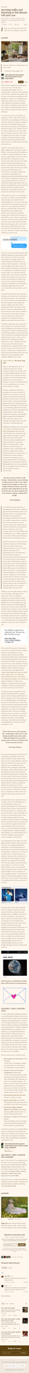Compressed full-scroll mobile overview of the original Postcards by Elle on Substack page, showing overall pacing rather than readable text detail.